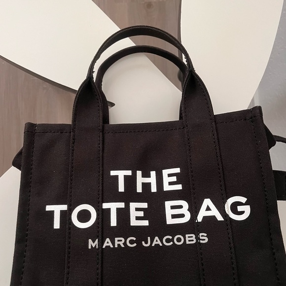 Marc Jacobs The Canvas Small Tote Bag Black Crossbody Bag Authentic - Picture 3 of 15